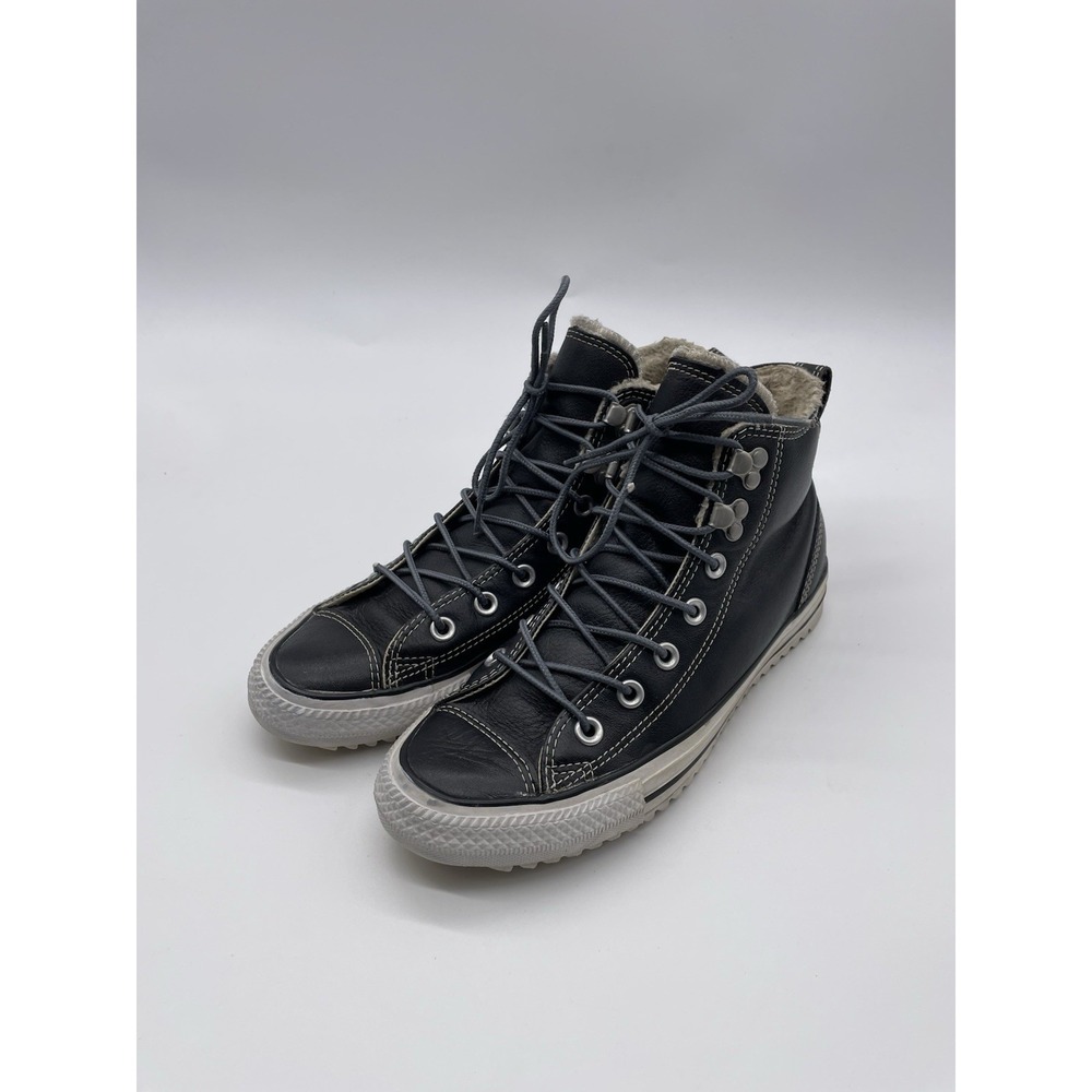 Leather Converse All Star Chuck Taylor‎ City Hiker Black Shoes Men 5  Women 7